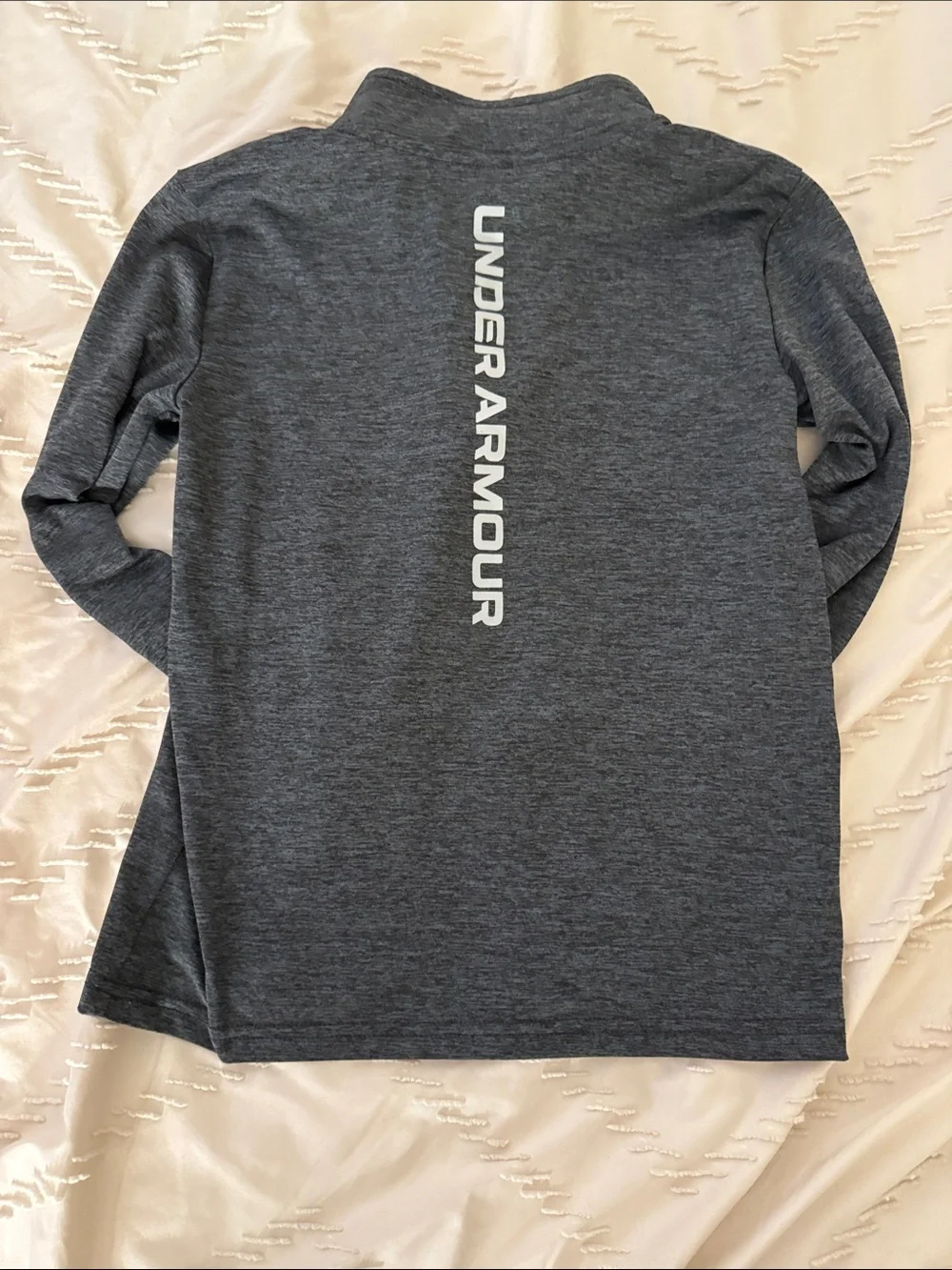 Under Armour Charcoal Heather Quarter-Zip Performance Pullover